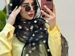 شال توری گل بابونه