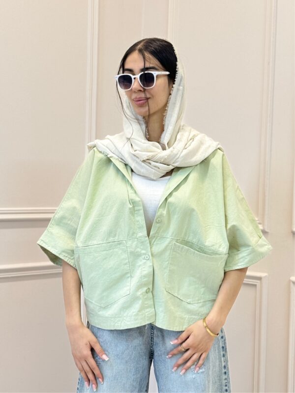 شومیز لینن پانچ - Image 10
