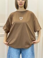 تیشرت یقه گرد قلب - Image 3