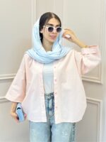 شومیز لینن آستین سه ربع - Image 4