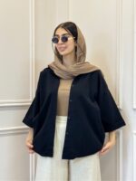 شومیز لینن آستین سه ربع - Image 8