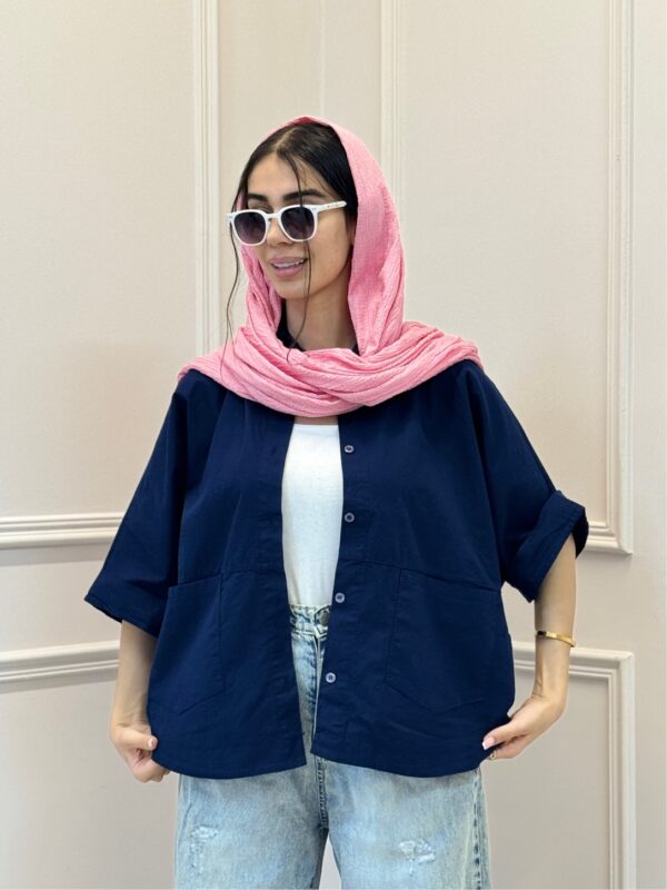 شومیز لینن پانچ - Image 7