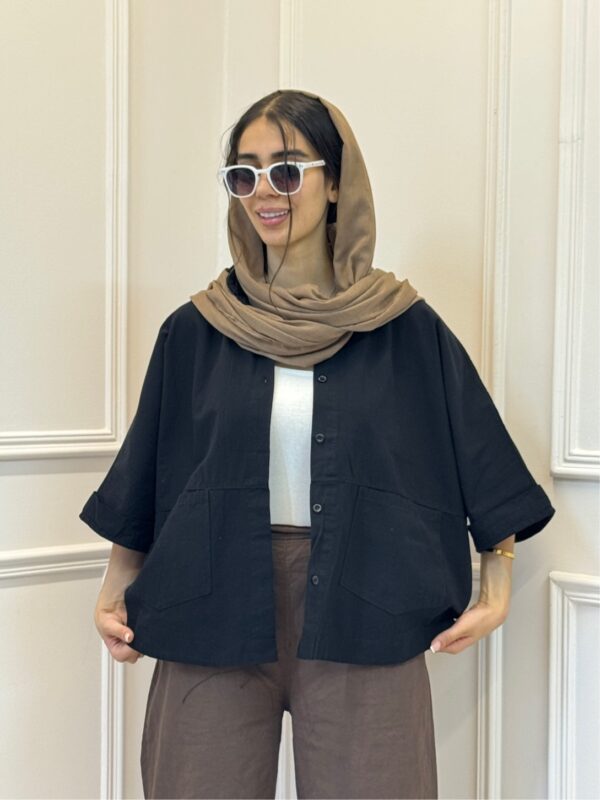 شومیز لینن پانچ - Image 5