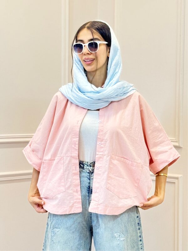 شومیز لینن پانچ - Image 11
