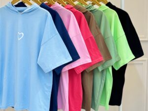 تیشرت کلاه دار قلب