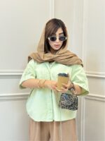 شومیز لینن آستین‌دکمه - Image 6
