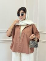 شومیز لینن آستین‌دکمه - Image 8