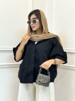 شومیز لینن آستین‌دکمه - Image 10