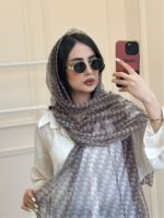 شال‌توری‌طرح دار موکا - Image 8