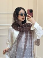 شال‌توری‌طرح دار موکا - Image 12
