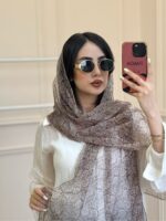 شال‌توری‌طرح دار موکا - Image 11
