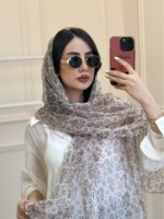شال‌توری‌طرح دار موکا - Image 9