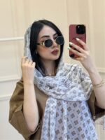 شال‌توری‌طرح دار موکا - Image 7