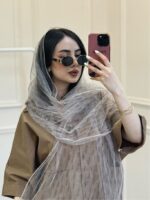 شال‌توری‌طرح دار موکا - Image 3