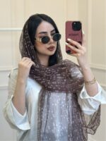 شال‌توری‌طرح دار موکا - Image 10