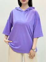 تیشرت کلاهدار ساده - Image 15