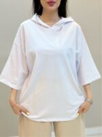 تیشرت کلاهدار ساده - Image 14