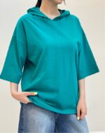 تیشرت کلاهدار ساده - Image 13