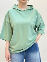 تیشرت کلاهدار ساده - Image 12