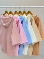 تیشرت کلاهدار ساده - Image 3