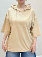 تیشرت کلاهدار ساده - Image 11