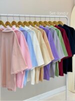 تیشرت کلاهدار ساده