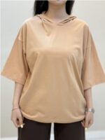 تیشرت کلاهدار ساده - Image 8