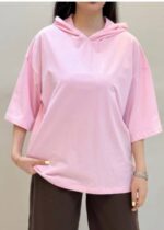 تیشرت کلاهدار ساده - Image 5