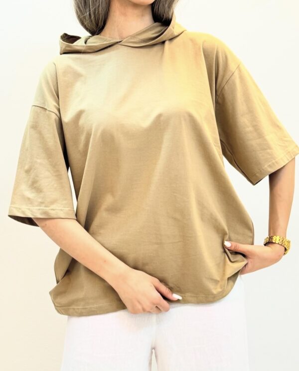 تیشرت کلاه‌دار ساده - Image 7