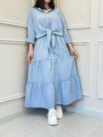شومیز دامن پایین گره - Image 5