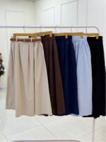 دامن کتان ساده