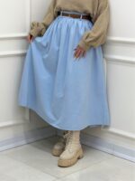 دامن کتان ساده - Image 2